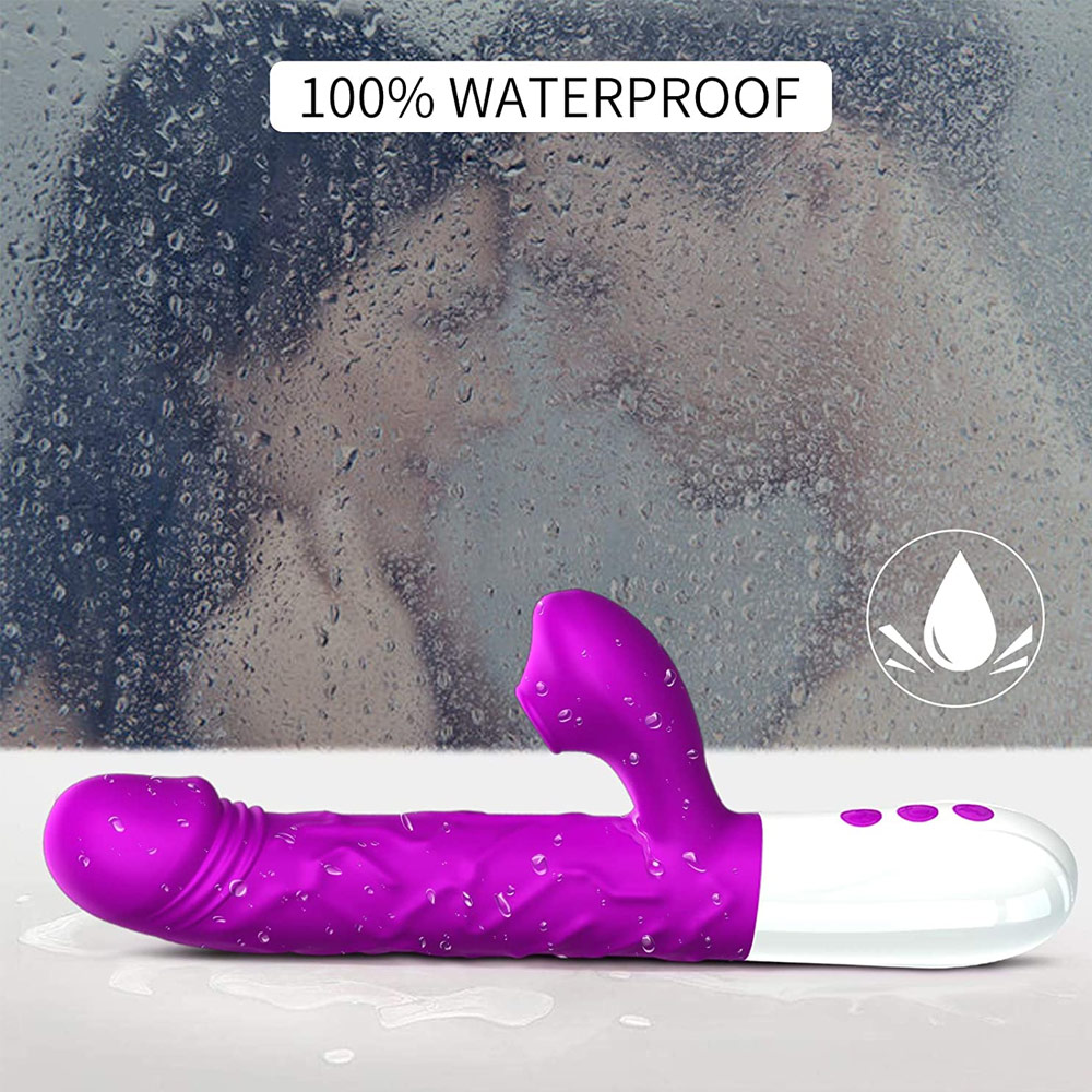 Rabbit Vibrator With Thrusting Rotating Sucking Modes Adult Sex