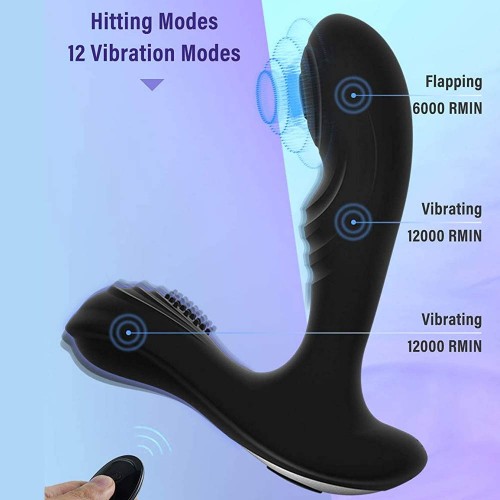 Male Prostate Massager Vibrator With Penis Ring PS