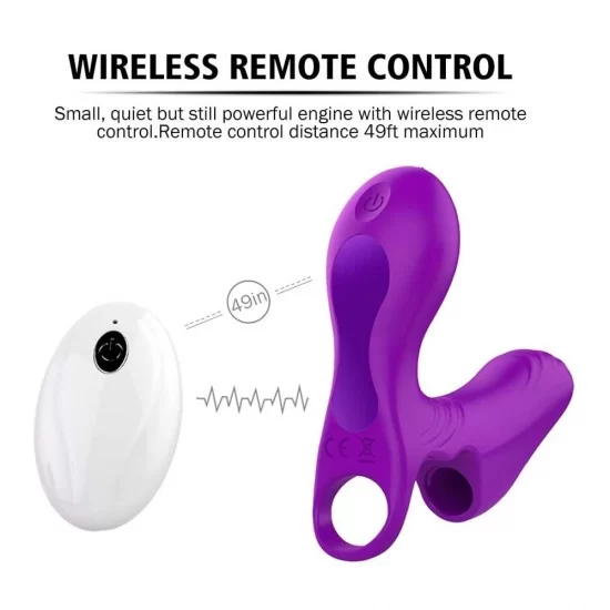 Finger Vibrator Dual Motors Clitoral Stimulator 10 Vibration Mode