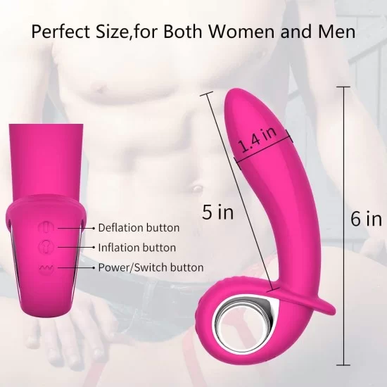 G Spot Vibrator Automatically Inflatable Vibrator Vaginal Anal