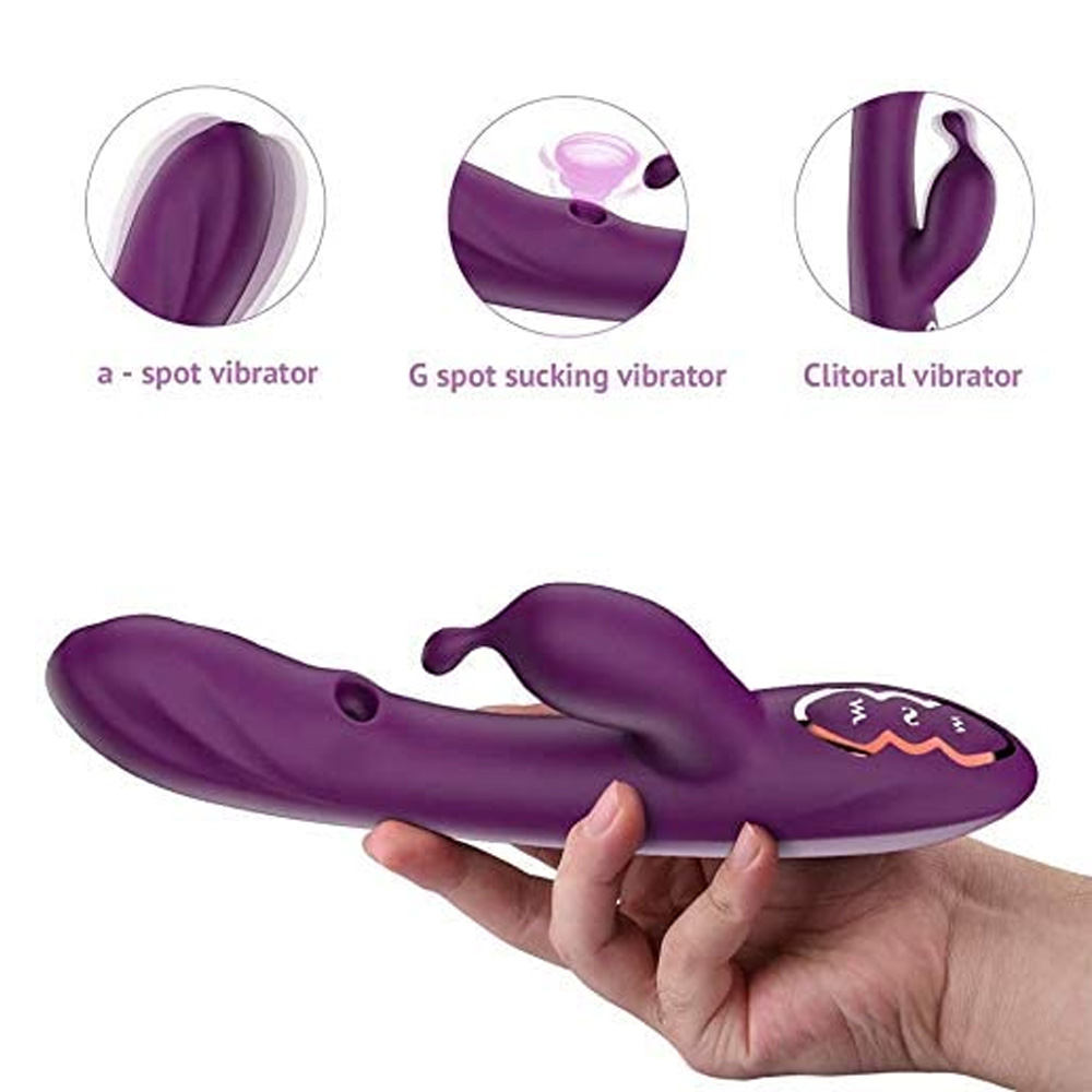 G Spot Vibrator With Clitoral Sucking Dual Motor 7 Vibration