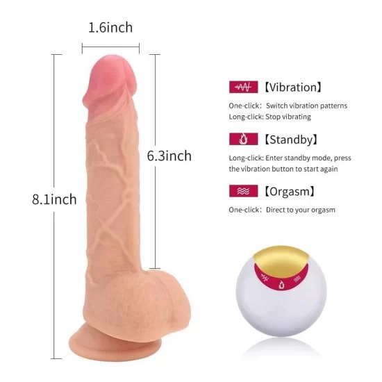 Buy 8 inches Solid strap on dildo -Chocolate Brown / No Vibration Online in  India