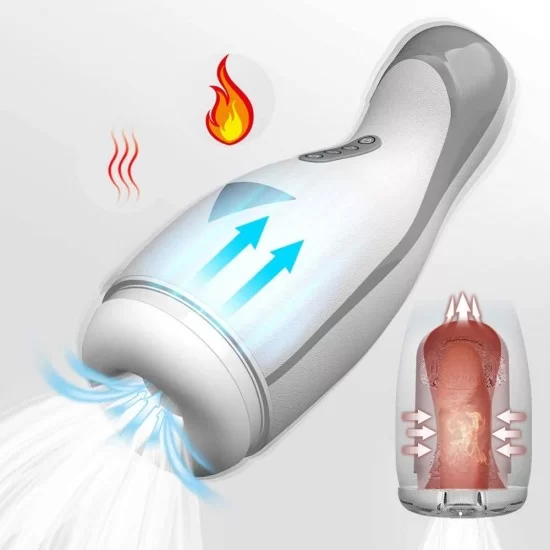 Vibrating Male Masturbator Suction Vibration Heating 3D Realistic