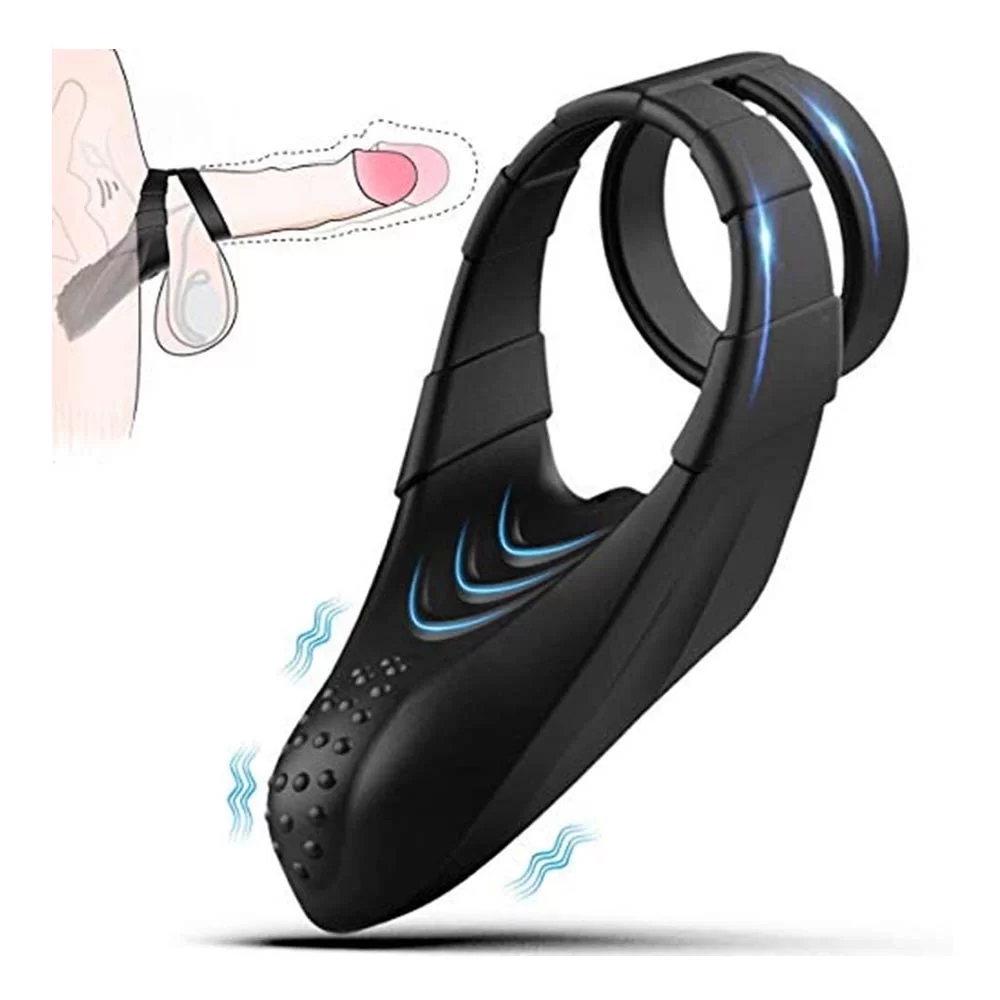 Vibrating Dual Cock Ring India Penis Ring Sex Toys For Male And